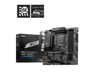MSI PRO B760M-A WIFI DDR4 mATX Motherboard