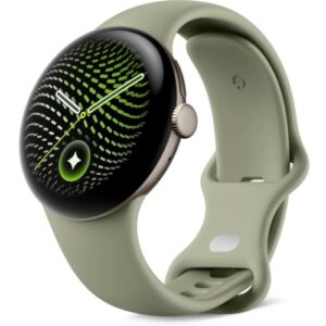 Google Pixel Watch 5 WiFi (45mm) - Satin Pyrite with Olive Active Band (2nd Gen)(GA10896-US) *AU STOCK*, AMOLED, 3GB/64GB, 465mAh, 2 Years Warranty