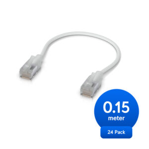 Ubiquiti UniFi Premium Ultra-Thin Braided Cat6A Patch Cable - 0.15m 24-Pack