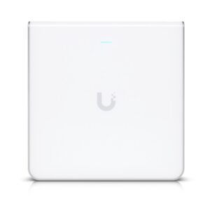 Ubiquiti UniFi Wi-Fi 6 Enterprise Sleek, Wall-mounted WiFi 6E Access Point, Integrated Four-port Switch, For High-density Office Network