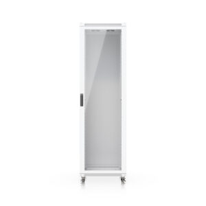 Ubiquiti 42U Rack Cabinet,Fully Assembled Floor Rack,Built-In Fans,Removable Panels,Lockable Casters,Optimal Airflow,Heavy-Duty,Easy Equipment Access