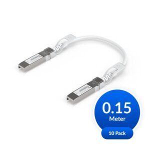 Ubiquiti Uplink Cable, Direct Attach Cable, 10 Pack, 0.15M