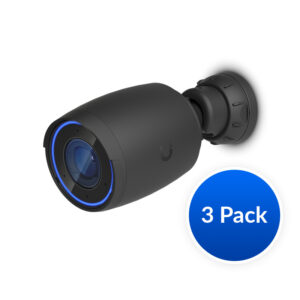 Ubiquiti AI Professional UniFi Protect Indoor/Outdoor 4K PoE Camera, 3-Pack