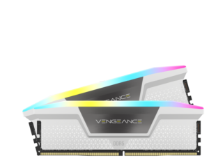 Corsair VENGEANCE RGB 16GB (2 x 8GB) DDR5 5200MHz RAM - White